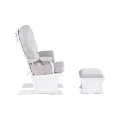 Suite Bebe Mason Glider & Ottoman - White/Woven Gray -Baby Products Store GUEST ecf6e58b 33d0 4e10 b15f d058a084c689