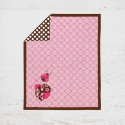 Bacati - Ladybugs Pink Chocolate 10 Pc Crib Bedding Set With Long Rail Guard Cover 15 Bacati - Ladybugs Pink Chocolate 10 Pc Crib Bedding Set With Long Rail Guard Cover -Baby Products Store GUEST ed9fbe5f 874f 438b 9419 245e3de9f7c9