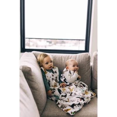 Little Unicorn 2-way Zipper Muslin Sleep Bag Wearable Blanket 6 Little Unicorn 2-way Zipper Muslin Sleep Bag Wearable Blanket - Image 6