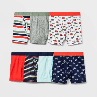Toddler Boys' 7pk Truck Printed Boxer Briefs - Cat & Jack™ 2 Toddler Boys' 7pk Truck Printed Boxer Briefs - Cat & Jack™ - Image 2