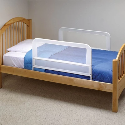 KidCo Mesh And Steel Double Pack Telescopic Toddler Child Bed Rail Guard, White 2 KidCo Mesh And Steel Double Pack Telescopic Toddler Child Bed Rail Guard, White - Image 2