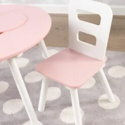 Round Storage Table And Chair Set White/Pink - KidKraft -Baby Products Store GUEST f7479603 7a45 4a7a b9b8 66a6c549e2e4