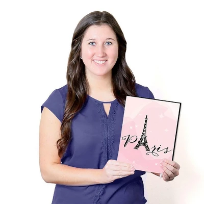 Big Dot Of Happiness Paris, Ooh La La - Baby Girl Nursery Wall Art, Kids Room Decor And Eiffel Tower Home Decor - 7.5 X 10 Inches - Set Of 3 Prints 4 Big Dot Of Happiness Paris, Ooh La La - Baby Girl Nursery Wall Art, Kids Room Decor And Eiffel Tower Home Decor - 7.5 X 10 Inches - Set Of 3 Prints - Image 4