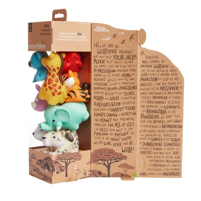 Munchkin Wild Animal Bath Toy Squirts - 8pk 6 Munchkin Wild Animal Bath Toy Squirts - 8pk - Image 6